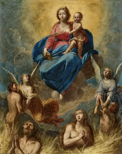 Madonna And Child With Souls In Purgatory 2