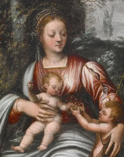 Madonna And Child With St John The Baptist 4