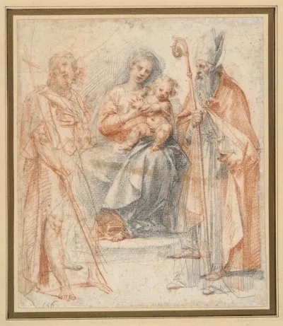 Madonna And Child With St John The Baptist And St Augustine