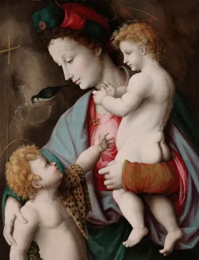 Madonna And Child With St John The Baptist