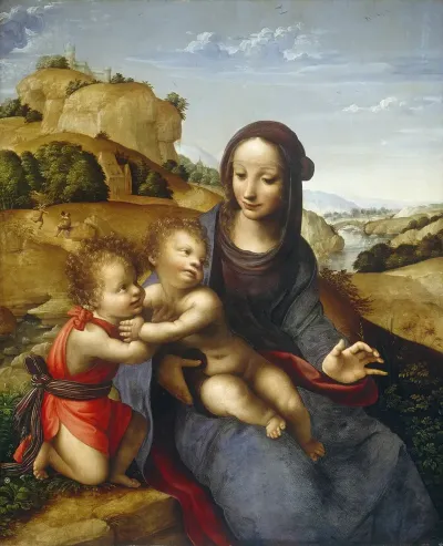 Madonna And Child With The Infant Saint John 3