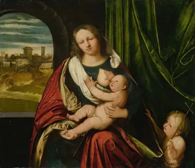 Madonna And Child With The Infant Saint John 5