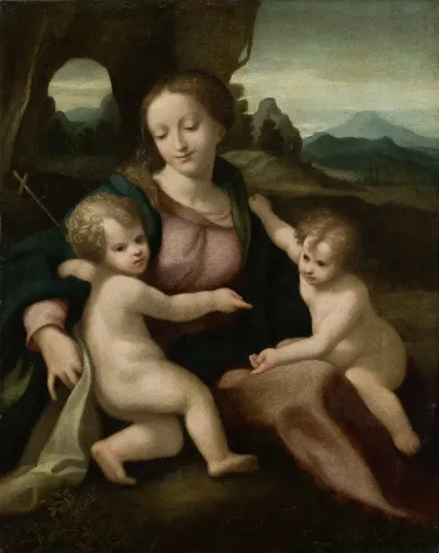 Madonna And Child With The Infant Saint John 6