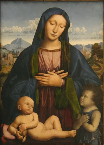 Madonna And Child With The Infant Saint John The Baptist 10