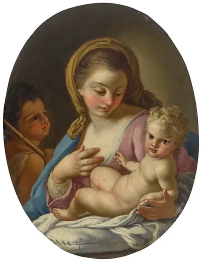 Madonna And Child With The Infant Saint John The Baptist 11