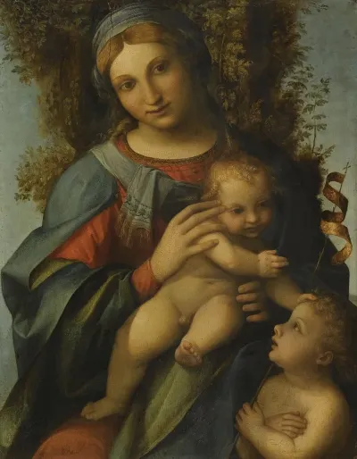 Madonna And Child With The Infant Saint John The Baptist 13