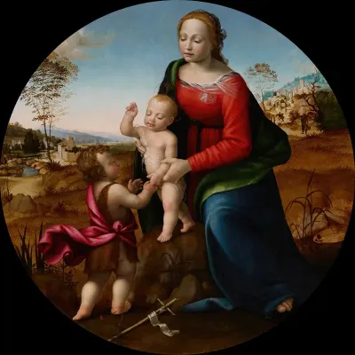 Madonna And Child With The Infant Saint John The Baptist 14