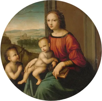 Madonna And Child With The Infant Saint John The Baptist 15