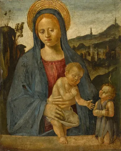Madonna And Child With The Infant Saint John The Baptist 17