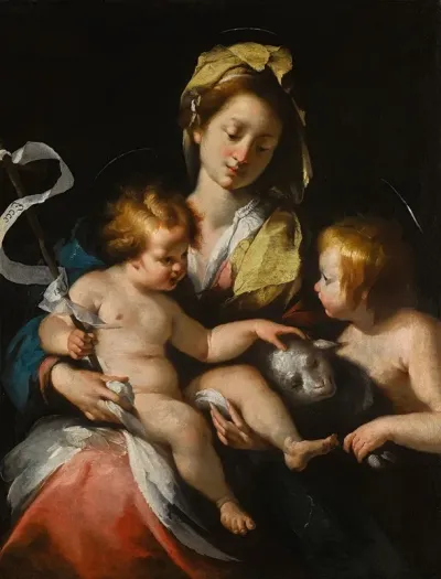 Madonna And Child With The Infant Saint John The Baptist 3