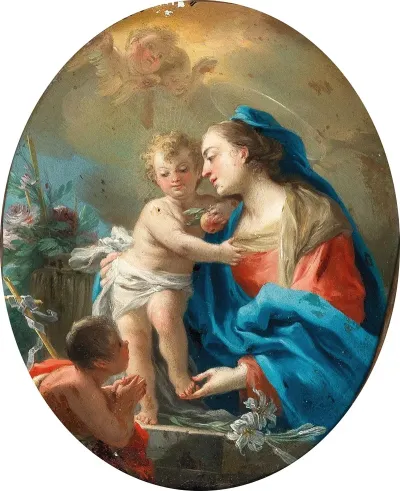 Madonna And Child With The Infant Saint John The Baptist 6