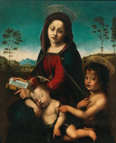 Madonna And Child With The Infant Saint John The Baptist 7