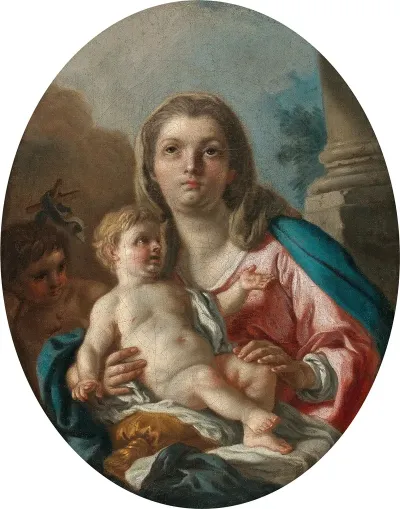 Madonna And Child With The Infant Saint John The Baptist 8