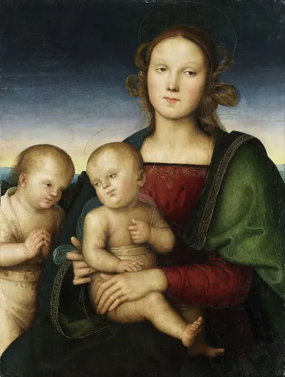 Madonna And Child With The Infant St John