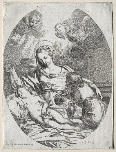 Madonna And Child With The Magdalen