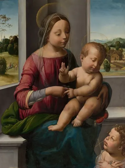 Madonna And Child With The Young Saint John The Baptist 2