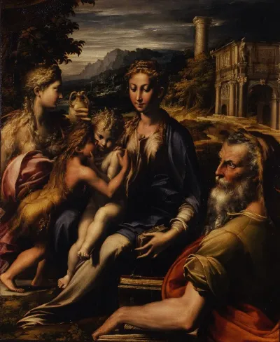 Madonna Con Bambino San Giovanni Battista La Maddalena E Zaccaria Madonna Di San Zaccaria