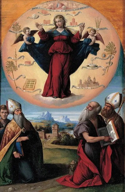 Madonna In Glory And Holy Hones