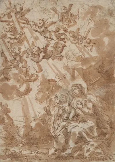 Madonna In Vision Of Instruments Of The Passion