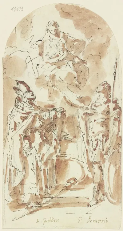 Madonna Mit Dem Heiligen Spiridon Und Demetrius