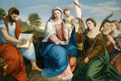 Madonna Mit Kind Und Heiligen