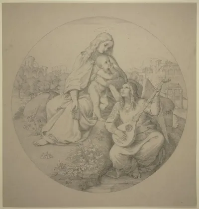 Madonna Mit Musizierendem Engel Madonna Del Campidoglio