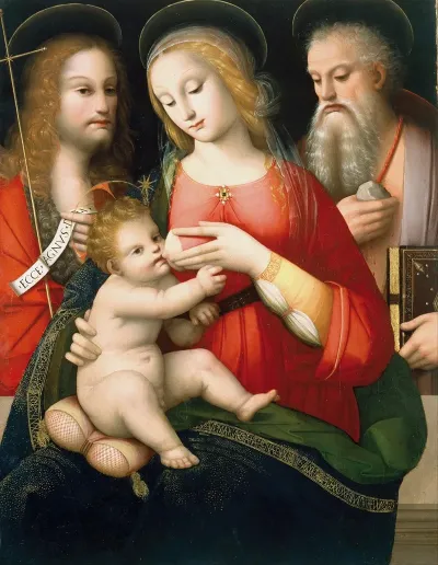 Madonna With Child And Saints John The Baptist And Girolamo