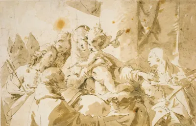 Madonna With Child And Saints