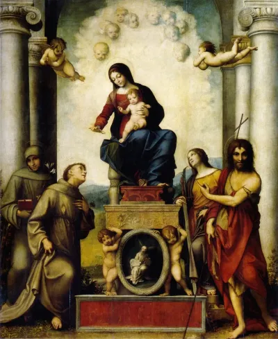 Madonna With St Francis