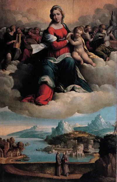 Madonna With The Child In Glory And Holy Ones