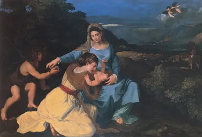 Madonna With The Child Saint Catherine And Saint John