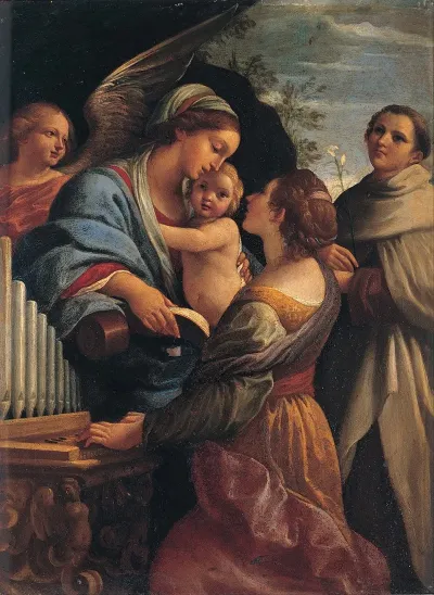 Madonna With The Child Saint Cecily And Saint Albert