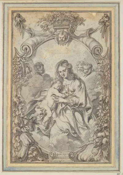 Madonna Within Ornamental Frame