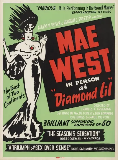 Mae West In Person As Diamond Lil
