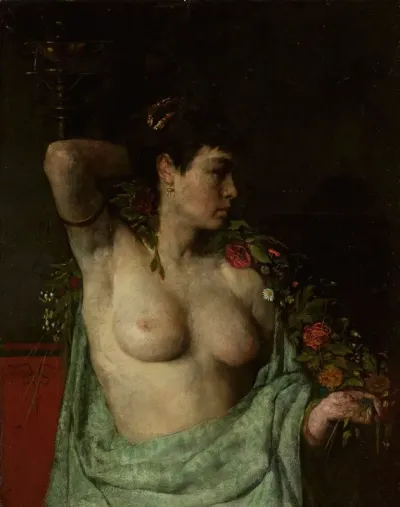 Maenad Female Semi Nude