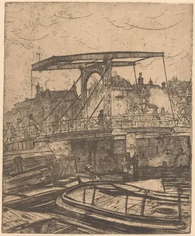 Magere Brug In Amsterdam