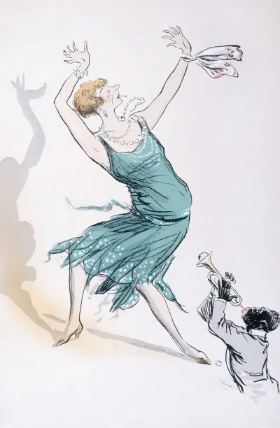 Maggie Meller En Robe Verte Danse