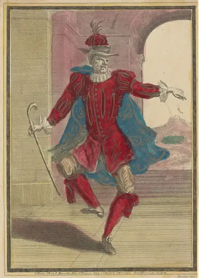 Magny En Habit De Viellard Dansant Dans Lopera De Thesee