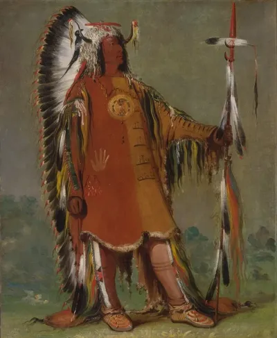 Mah To Toh Pa Four Bears Second Chief In Full Dress