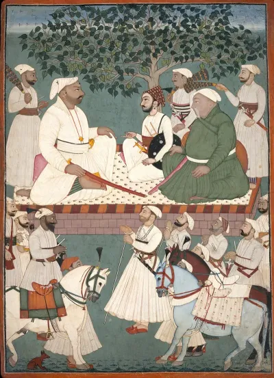 Maharaja Sidh Sen Receiving An Embassy