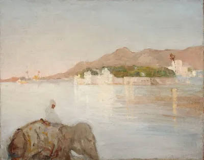 Maharajah Palace At The Udaipur Lake From The Journey To India