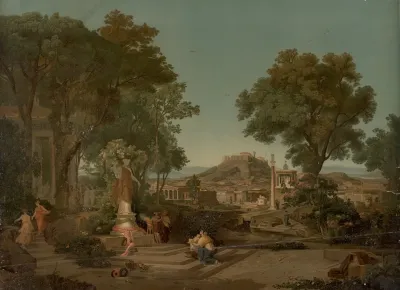 Main View Of Athens From The Gardens Of Aphrodite