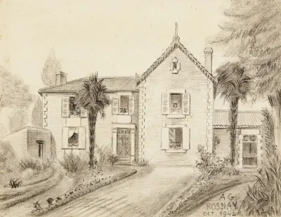 Maison De Campagne Avec Deux Palmiers