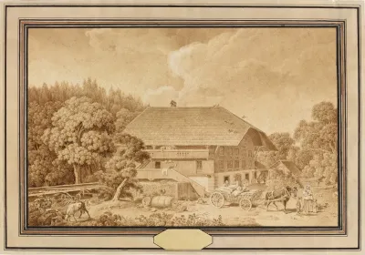 Maison De Paysan Dans Le Canton De Berne
