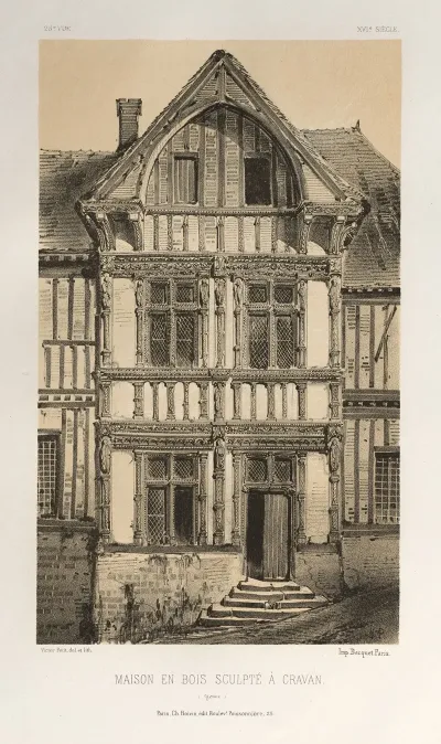 Maison En Bois Sculpte A Cravan Yonne
