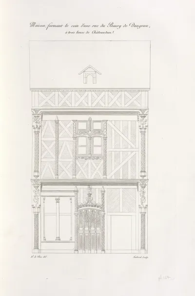 Maison Formant Le Coin Dune Rue Du Bourg De Dangeau A Trois Lieues De Chateaudun
