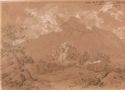 Maison Sur Des Rochers Dans Lile Dischia