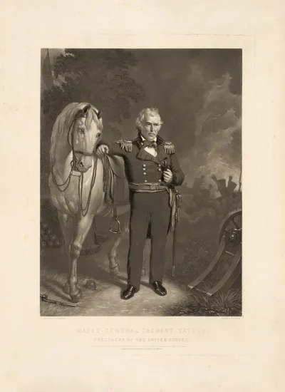 Major General Zachary Taylor President Of The United States
