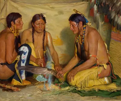 Making Sweet Grass Medicine Blackfoot Ceremony