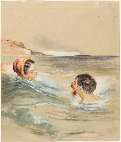 Male And Female Bathers